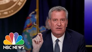 New York City Mayor Bill de Blasio Gives A Coronavirus Update | NBC News (Live Stream Recording)
