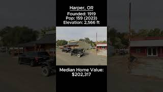 Random US Towns: Harper, OR #shorts
