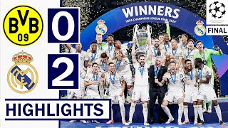⚪Dortmund vs Real Madrid (0-2) UCL FINAL 2024 Extended HIGHLIGHTS & CELEBRATION!