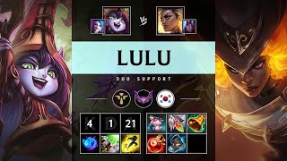 Lulu Support vs Rell: Rampage - KR Master Patch 14.22