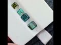 tourmaline gemstones for jewelry square shape blueish green 3.75 carat shortvideo shortviral