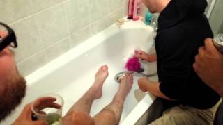 Dave wins a bet foot wash