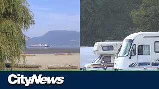 RV's at Vancouver's Spanish Banks Beach get tow notices
