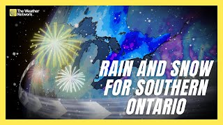 Southern Ontario, 2025 Ringing in with Rain and Snow