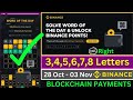 Theme Blockchain Payments WOTD | Binance Crypto WODL Answers Today | All Letters WOTD