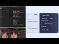 ASMR Programming - Visa Card UI using HTML CSS - No Talking