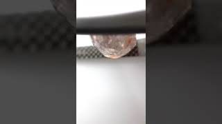 3.02ct Oval Cut With Natural Orange Invlusion Salt and Pepper Diamond