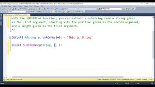 SQL Tutorials By Durkhun SQL SUBSTRING Function In Urdu Hindi 1