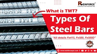 Types Of STEEL BARS.(MS,TMT,HYSD,CTD,HSD,TMX)| ReinforceQST: Training Institute For Civil Engineers