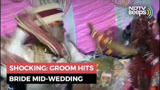 Viral: Groom Slaps Bride, Fierce Fight Breaks Out At Wedding