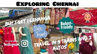 Exploring Chennai in one day|Sowcarpet 🔄Mannady🔄 T. Nagar 🛒🛍️