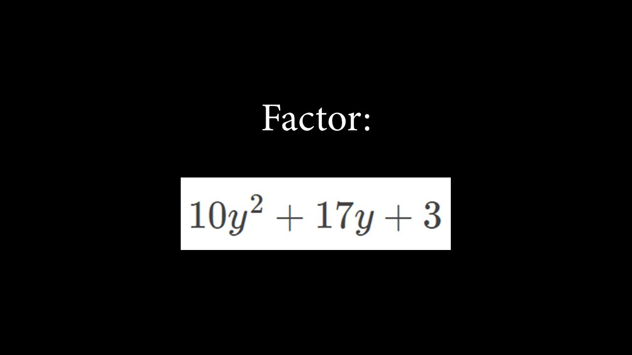 How To Factor Quadratics By Grouping? - YouTube