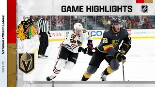 Blackhawks @ Golden Knights 3/26 | NHL Highlights 2022