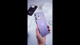 ASMR unboxing the 💜PURPLE💜 iPhone 14 Pro Max