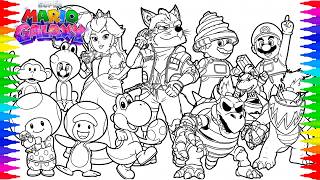 The SUPER MARIO GALAXY Movie ALL Characters NEW || Super Mario Galaxy Movie Coloring Page