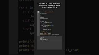Fun way to count letters, digits and special symbols from STRINGS in Python 😎😎🆒🆒