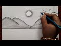 how to draw a beautiful scenery for beginners drawing pictures scenery drawing for beginners