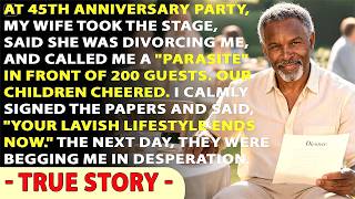 My Wife Announced Divorce at Our 45th Anniversary — My Kids Cheered, Then Begged the Next Day...