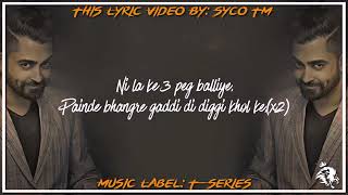 3 Peg   Sharry Mann   Lyrics   Mista Baaz    Latest Punjabi Songs 2016   Syco TM