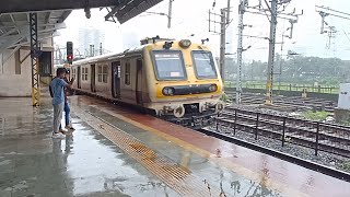 Bandra Local Train Departure from Wadala Station Mumbai