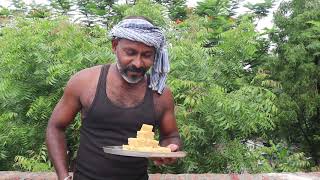 Mysore Pak - சமையல் குடிசை- prepared by village Master cook