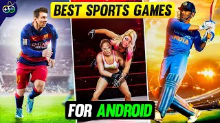 10 *AMAZING* Sports Games For Android In 2023 😱 | Football, Cricket, Tennis, WWE & More 😍 [HINDI]