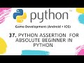 Python Assertion  for absolute beginner in Python