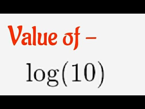 What is the value of log10 100?