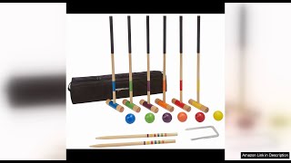 Amazon Basics - 6 Player Croquet 23 piece Set with Carrying Case, Review