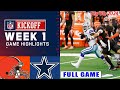 Cleveland Browns Vs. Dallas Cowboys [WEEK 1] FULL GAME highlights | NFL Season Today