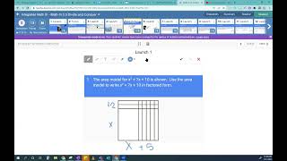 Factoring Quadratics Using the Array Model