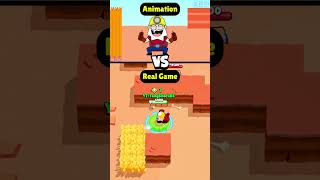 Dynamike Destroyed Mortis! Animation Vs Real Game!? 😳🥶 #brawlstars #shorts