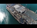 4k first aerial shots spectacular msc seaside under construction fincantieri shipyard