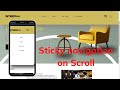 How to Create a Sticky Header Menu using HTML, CSS & JavaScript