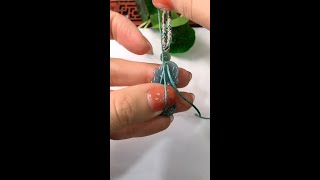 翡翠貔貅吊坠换一条漂亮绳子|Jade Pixiu Pendant Change a beautiful rope#shorts