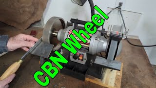 Hurricane Tools CBN Grinding wheel, 180 Grit for Sharpening wood lathe tools #woodworking #wood