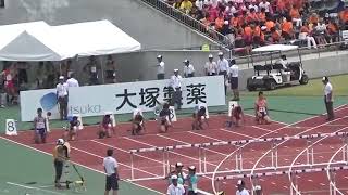 山梨インターハイ陸上2014 男子110mH予選5組