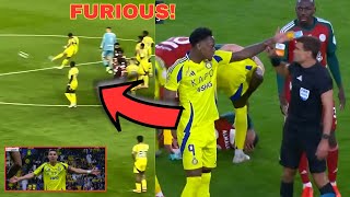 Cristiano Ronaldo Reaction to Jhon Duran Red Card During Al-Nassr 3-2 Defeat v Al-Ettifaq