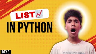 List & indexing 😳| Day 8 of learning python