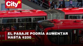 Este jueves 26 de diciembre se anunciará incremento de tarifa de TransMilenio | CityTv