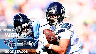 Titans vs Seahawks 2025 Week 12 Condensed Game | NFL Highlights