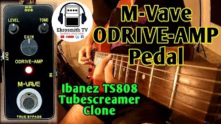 M-Vave ODRIVE-AMP Pedal (Ibanez TS808 Tubescreamer Clone) Demo