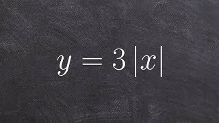Learn how to graph an absolute value equation with a horizontal compression