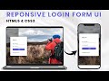 Responsive Login Form Design Using HTML5 & CSS3 | Login Form UI Design | Tutorial | Code4education
