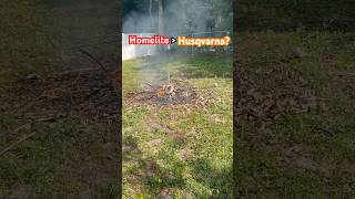 Homelite for the win? #leafblower #husqvarna #lawncare #flipping #youtube #shorts #shortsfeed