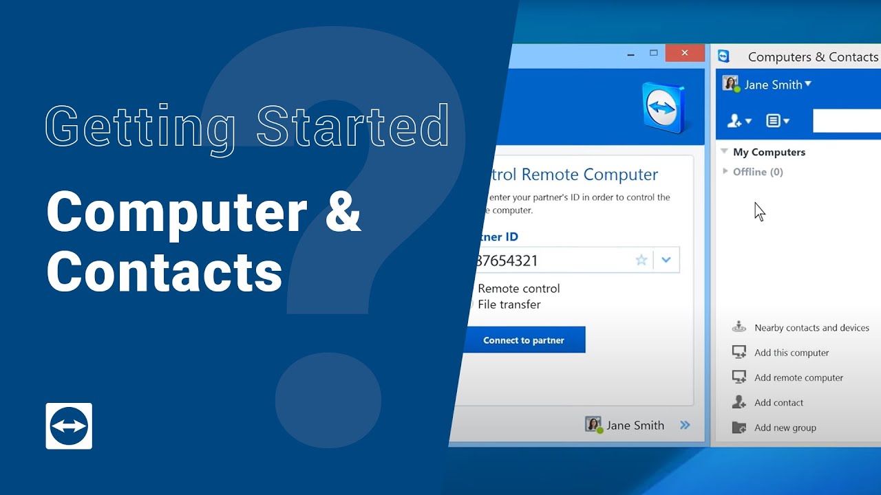 Getting Started With Teamviewer Computers Contacts