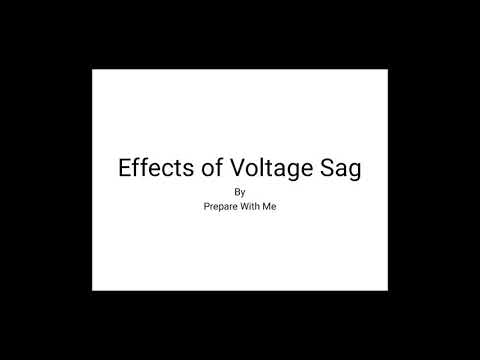 What is the effect of voltage sag?