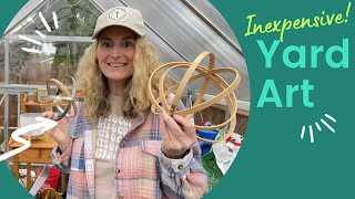 Inexpensive Yard Art🎨🌻||upcycled garden art || Toipary || garden art