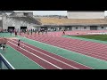 2021.3.20 第1回三田市記録会 男子100m1組