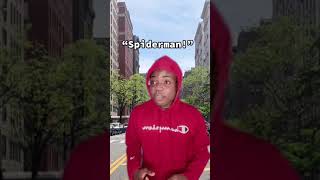When a little kid sees spider man 😂